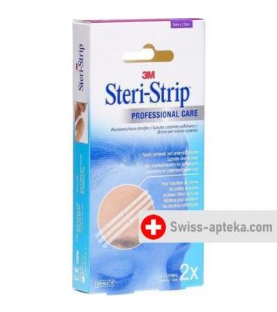 3M Steri Strip 3x75мм Weiss Verstarkt 2x 5 штук