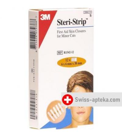 3M Steri Strip 6x38мм Weiss Verstarkt 6x 12 штук