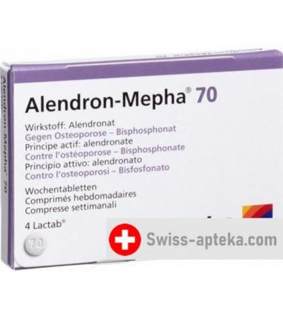 Алендрон Мефа 70 мг 4 таблетки покрытых оболочкой