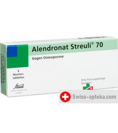 Алендронат Штройли 70 мг 4 недельные таблетки