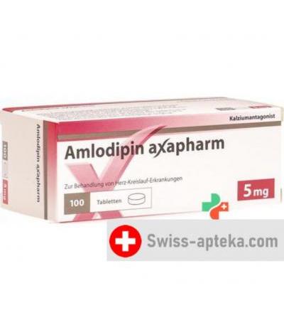 Амлодипин Аксафарм 5 мг 100 таблеток