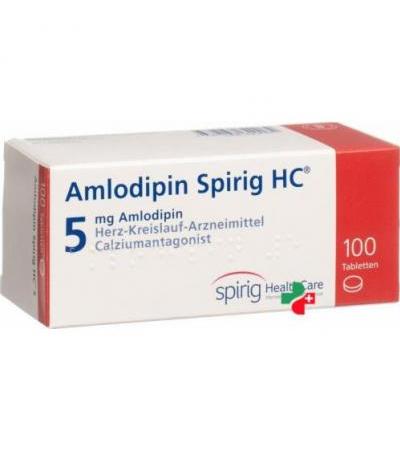 Амлодипин Спириг 5 мг 100 таблеток