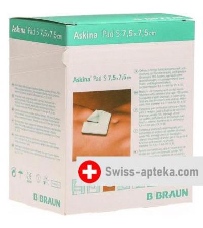 Askina Pad S Schlitzkompresse 7.5смx7.5см 30 штук
