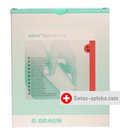 Askina Touch Schaumstoff-Wundauflage 10x10см 10 штук