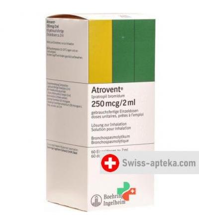 Атровент 250 мкг/2 мл раствор для ингаляций 60 x 2 мл
