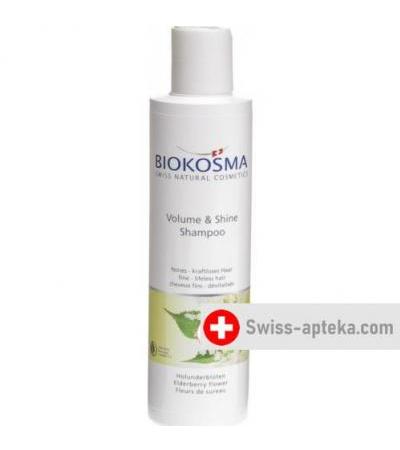 Biokosma шампунь Volume& Shine Holunderbl 200мл