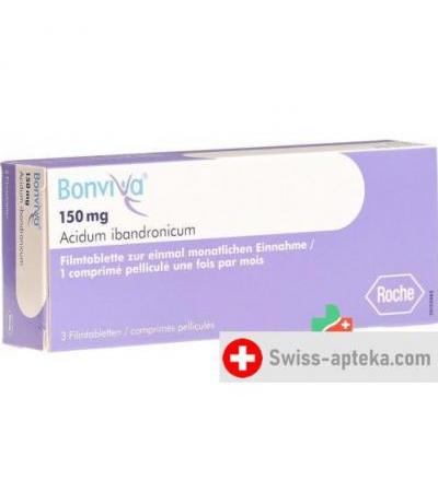 Бонвива 150 мг 3 таблетки покрытые оболочкой