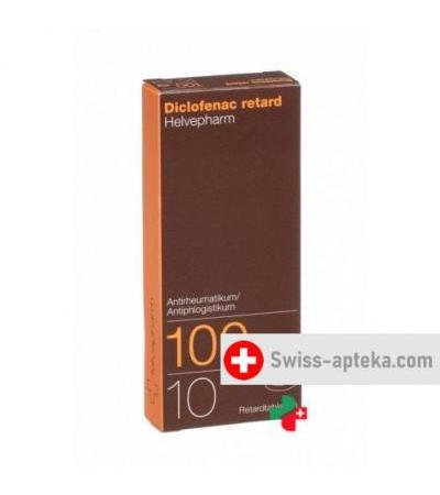 Диклофенак Ретард Хельвефарм 100 мг 10 таблеток