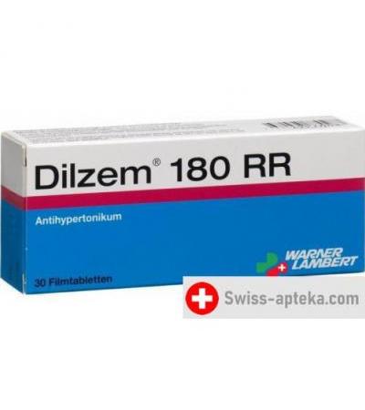 Дильцем РР 180 мг 30 таблеток покрытых оболочкой