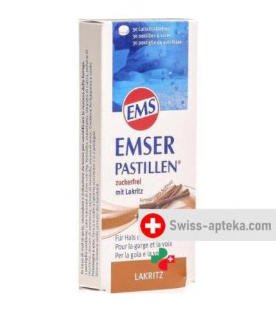 Эмсер 30 пастилок без сахара лакричных