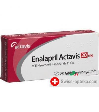 Эналаприл Актавис 20 мг 28 таблеток
