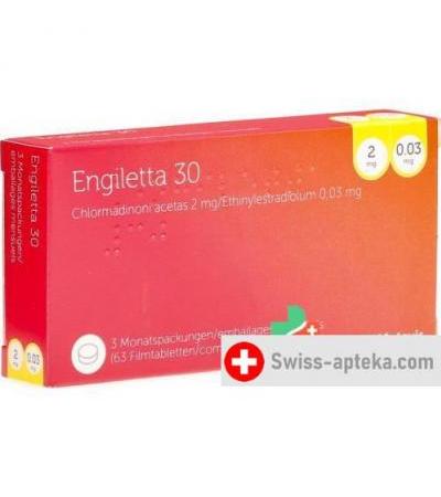 Энгилетта 30 3 X 21 таблетку покрытые оболочкой