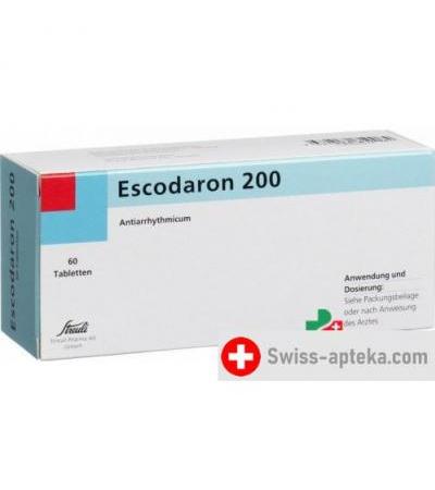 Эскодарон 200 мг 60 таблеток
