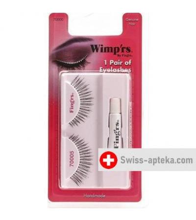 Fingrs Echthaar Wimpern Schwarz 005 2 штуки