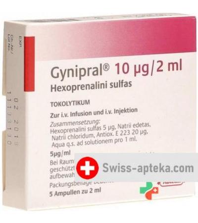 Гинипрал 10 мкг/2 мл 5 ампул по 2 мл раствор для иньекций
