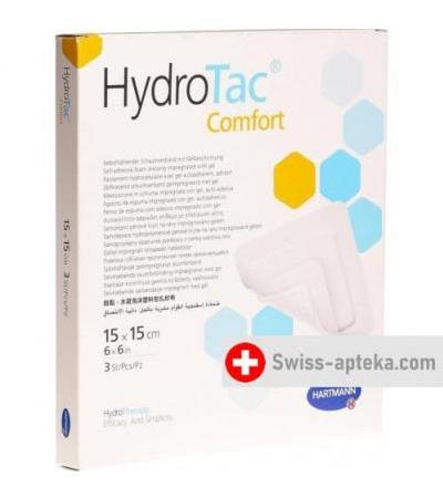 Hydrotac Comfort повязка для ран 15x15см стерильный 3 штуки
