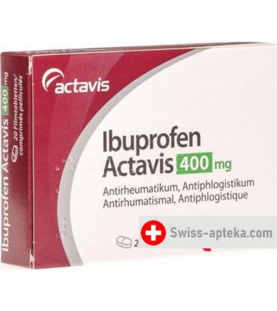 Ибупрофен Актавис 400 мг 20 таблеток покрытых оболочкой 