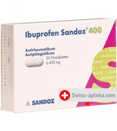 Ибупрофен Сандоз 400 мг 20 таблеток покрытых оболочкой 