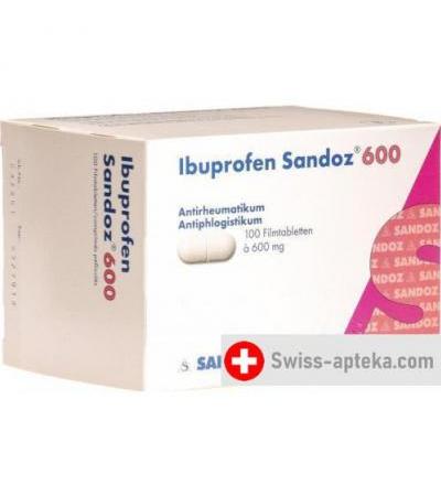 Ибупрофен Сандоз 600 мг 100 таблеток покрытых оболочкой 