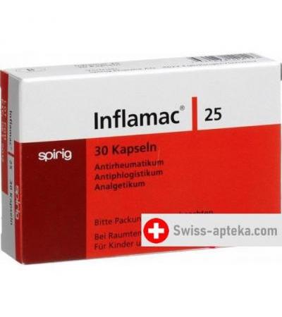 Инфламак 25 мг 30 капсул