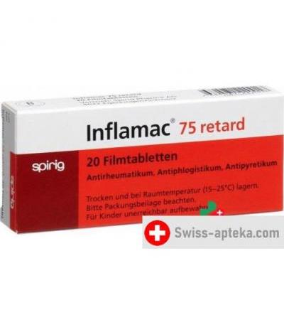 Инфламак 75 мг 20 ретард таблеток покрытых оболочкой