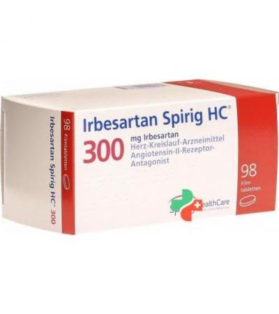 Ирбесартан Спириг 300 мг 98 таблеток покрытых оболочкой