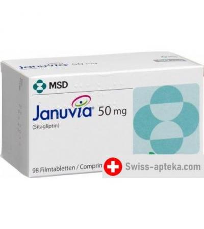 Янувия 50 мг 98 таблеток покрытых оболочкой
