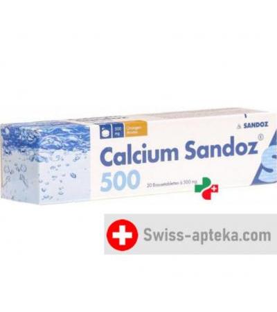 Кальций Сандоз 500 мг 20 шипучих таблеток