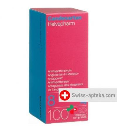 Кандесартан Хелвефарм 8 мг 100 таблеток