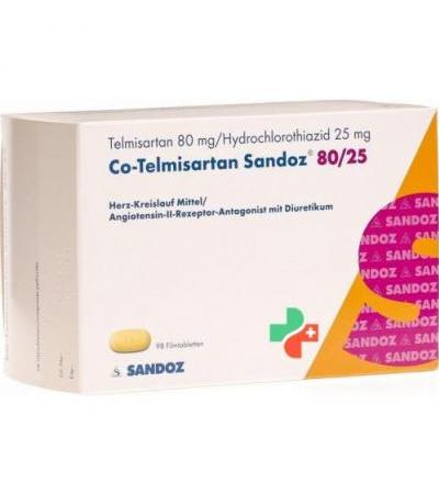 КО Телмисартан Сандоз 80/25 98 таблеток покрытых оболочкой