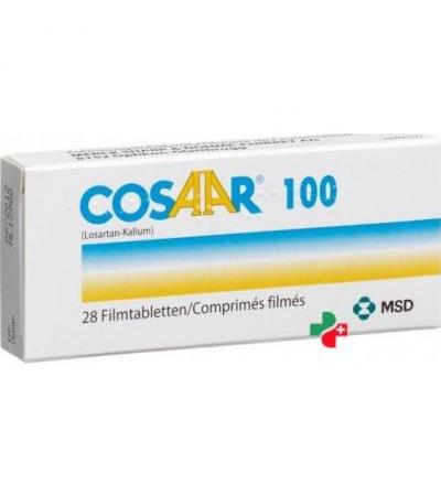 Козаар 100 мг 28 таблеток покрытых оболочкой