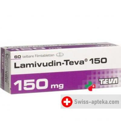 Ламивудин Тева 150 мг 60 таблеток покрытых оболочкой
