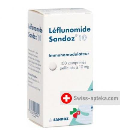 Лефлуномид Сандоз 10 мг 100 таблеток покрытых оболочкой