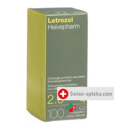 Летрозол Хельвефарм 2.5 мг 100 таблеток покрытых оболочкой