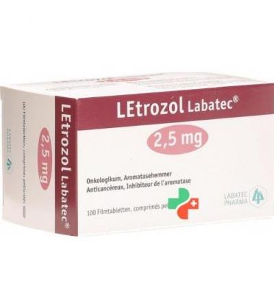 Летрозол Лабатек 2.5 мг 100 таблеток покрытых оболочкой