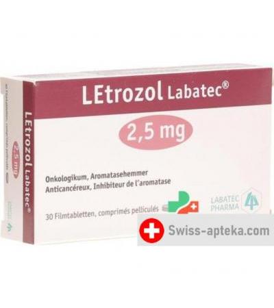 Летрозол Лабатек 2.5 мг 30 таблеток покрытых оболочкой