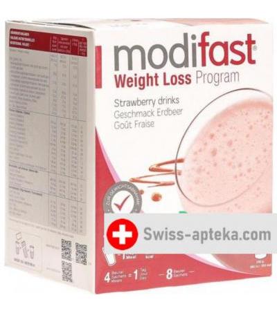 Moдифаст программа потери веса клубника напиток 8x55 грамм