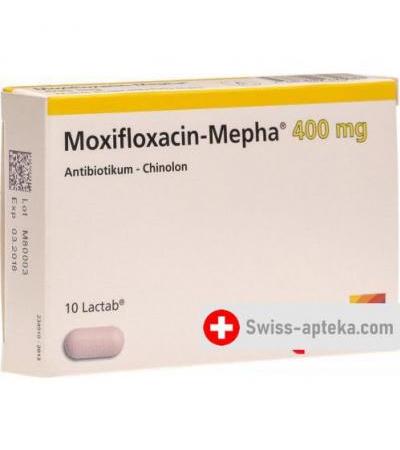 Моксифлоксацин Мефа 400 мг 10 таблеток покрытых оболочкой
