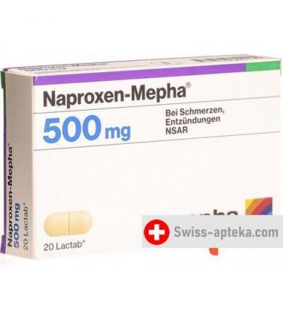 Напроксен Мефа 500 мг 20 таблеток покрытых оболочкой