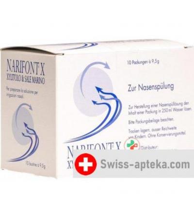Narifont X Xylitol & Meersalz порошок 10x9.5г