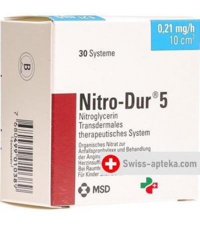 Нитро Дур 5 Матрикс 5 мг/24 часа 30 пластырей