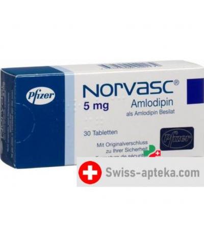 Норваск 5 мг 30 таблеток