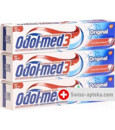 Odol Med 3 Original зубная паста Trio 3x 100мл