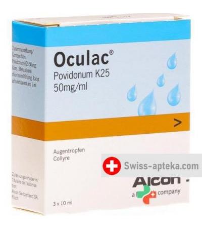 Окулак глазные капли 3 x 10 мл