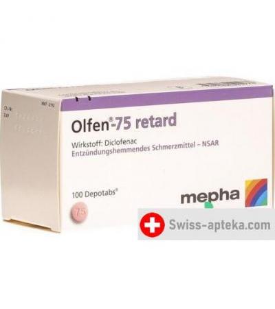 Олфен 75 мг 100 ретард депо таблеток