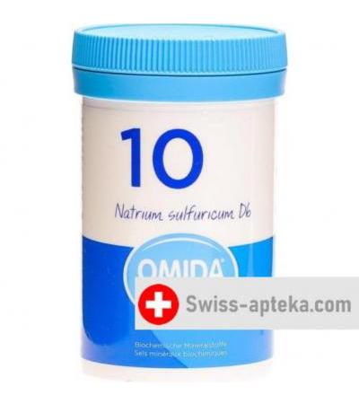 Omida Schussler Nr. 10 Natrium Sulfat в таблетках, D6 100г