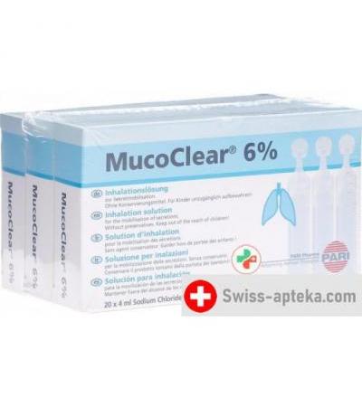 Pari Mucoclear раствор для ингаляций 6% NaCl 60x 4мл