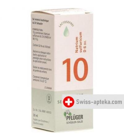Pflueger Schussler Nr. 10 Natr Sulf капли D 6 30