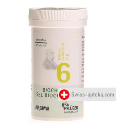 Pflueger Schussler Nr. 6 Kal Sulf в таблетках, D 6 100г