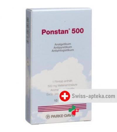 Понстан 500 мг 10 таблеток покрытых оболочкой